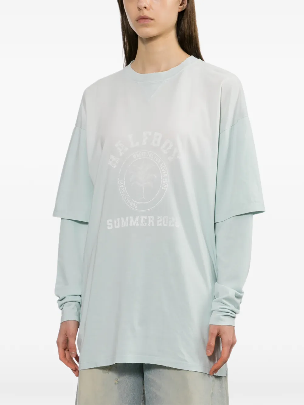  Halfboy Double Sleeves T-shirt - Blue 