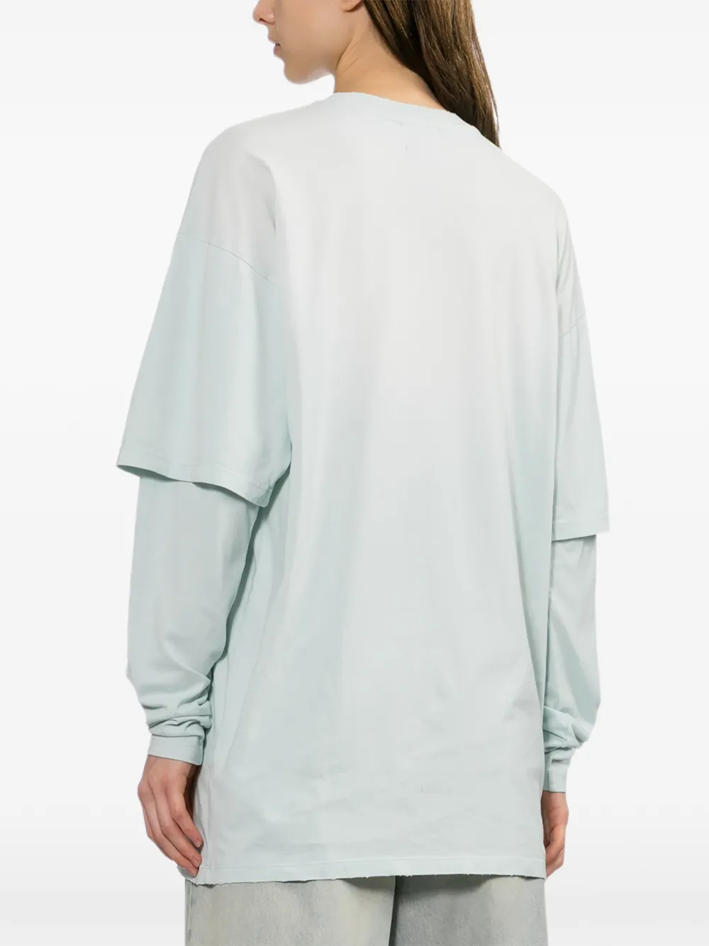 Halfboy Double Sleeves T-shirt in Blue, view 4