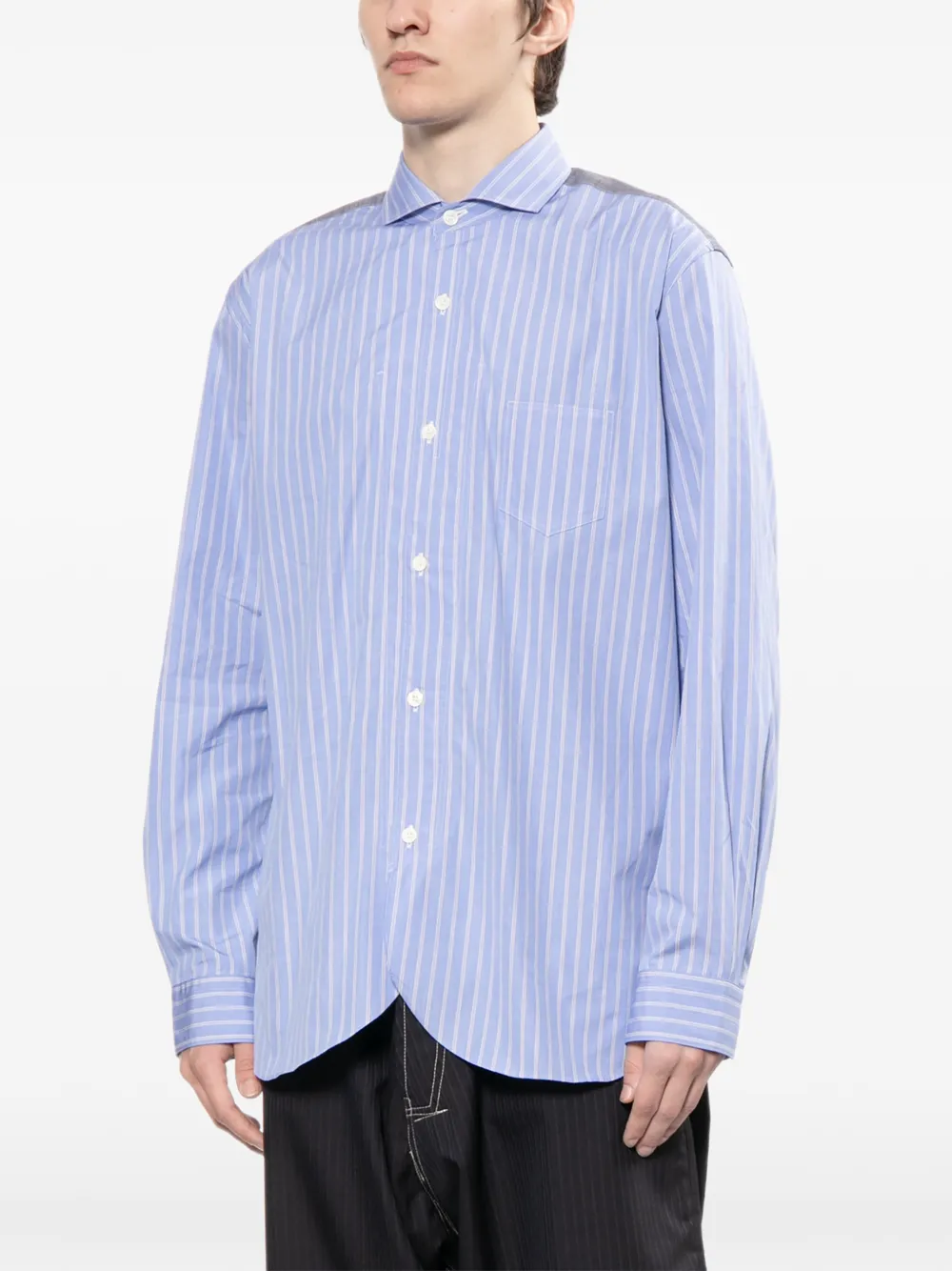  Junya Watanabe Man Striped Shirt - Blue 