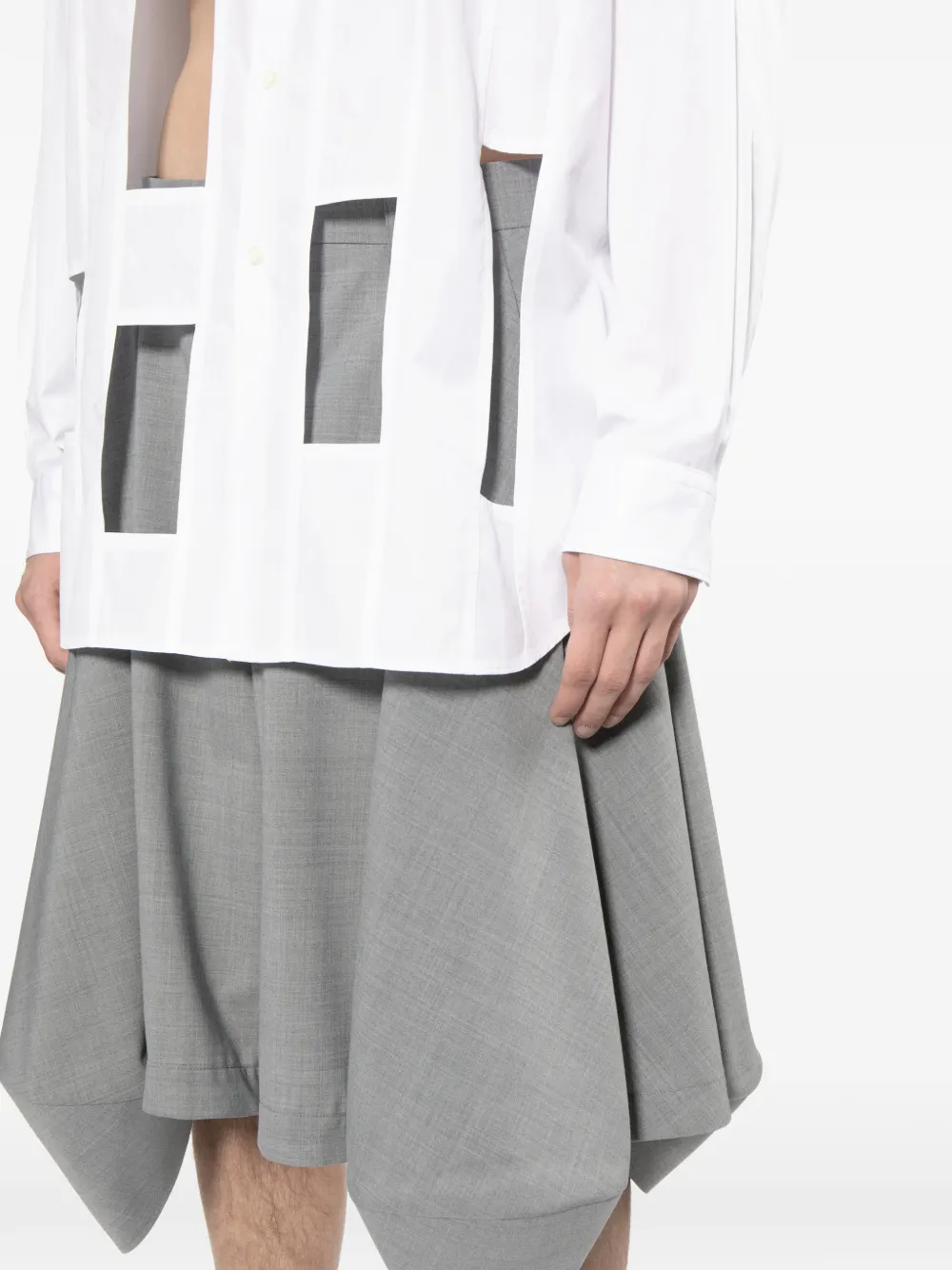 Comme des Garçons Homme Plus Shorts met omslag Grijs