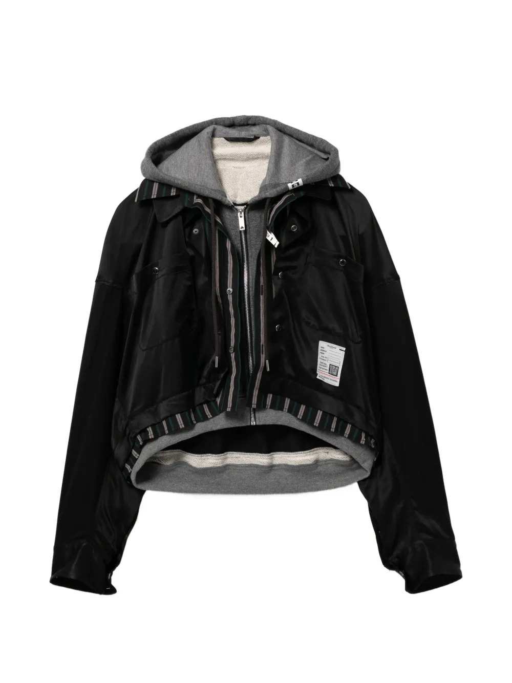 Maison MIHARA YASUHIRO layered jacket - Nero