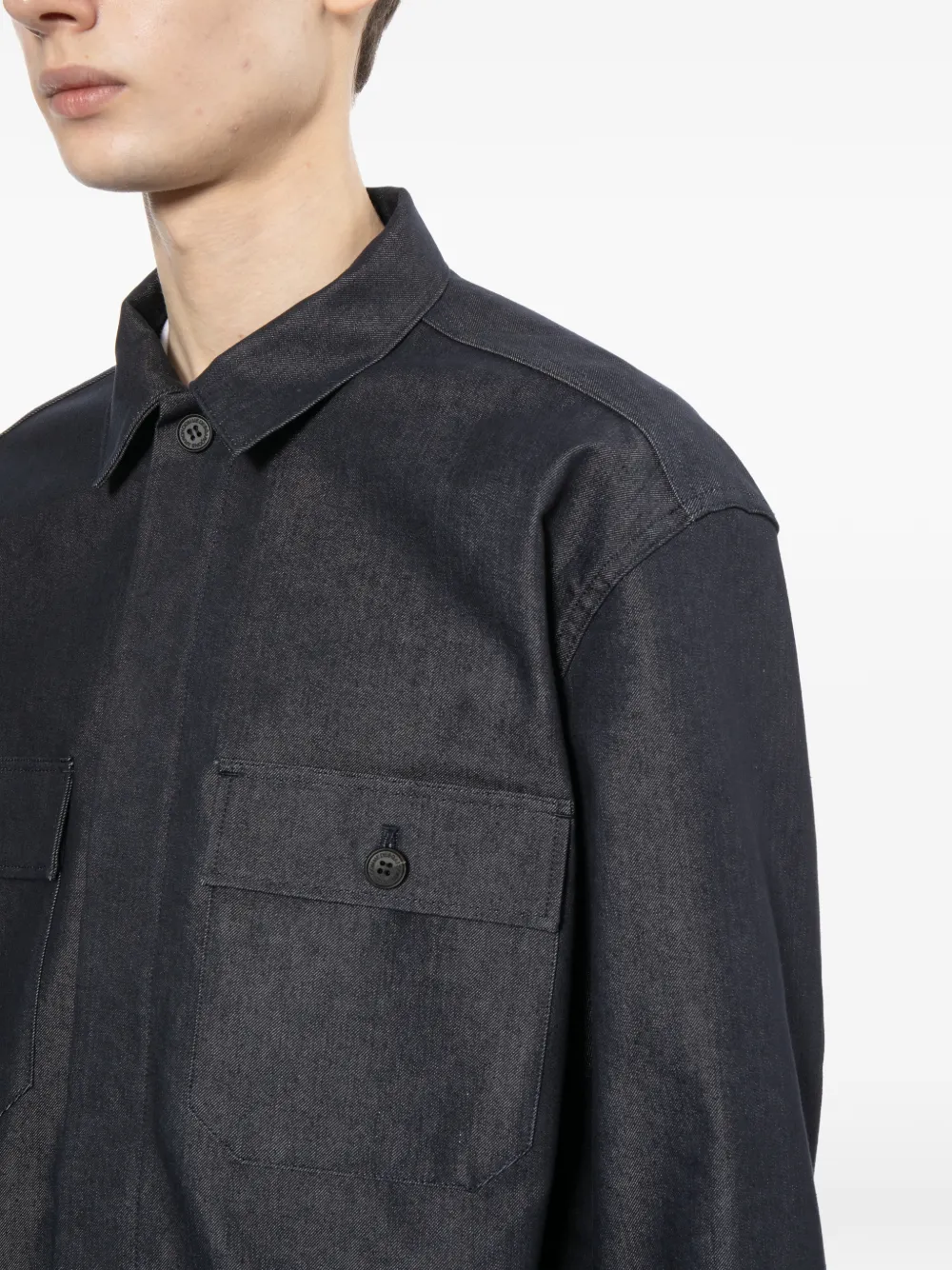 Comme des Garçons Homme Denim jack Blauw