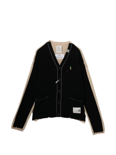 Maison MIHARA YASUHIRO Cardigan con logo ricamato