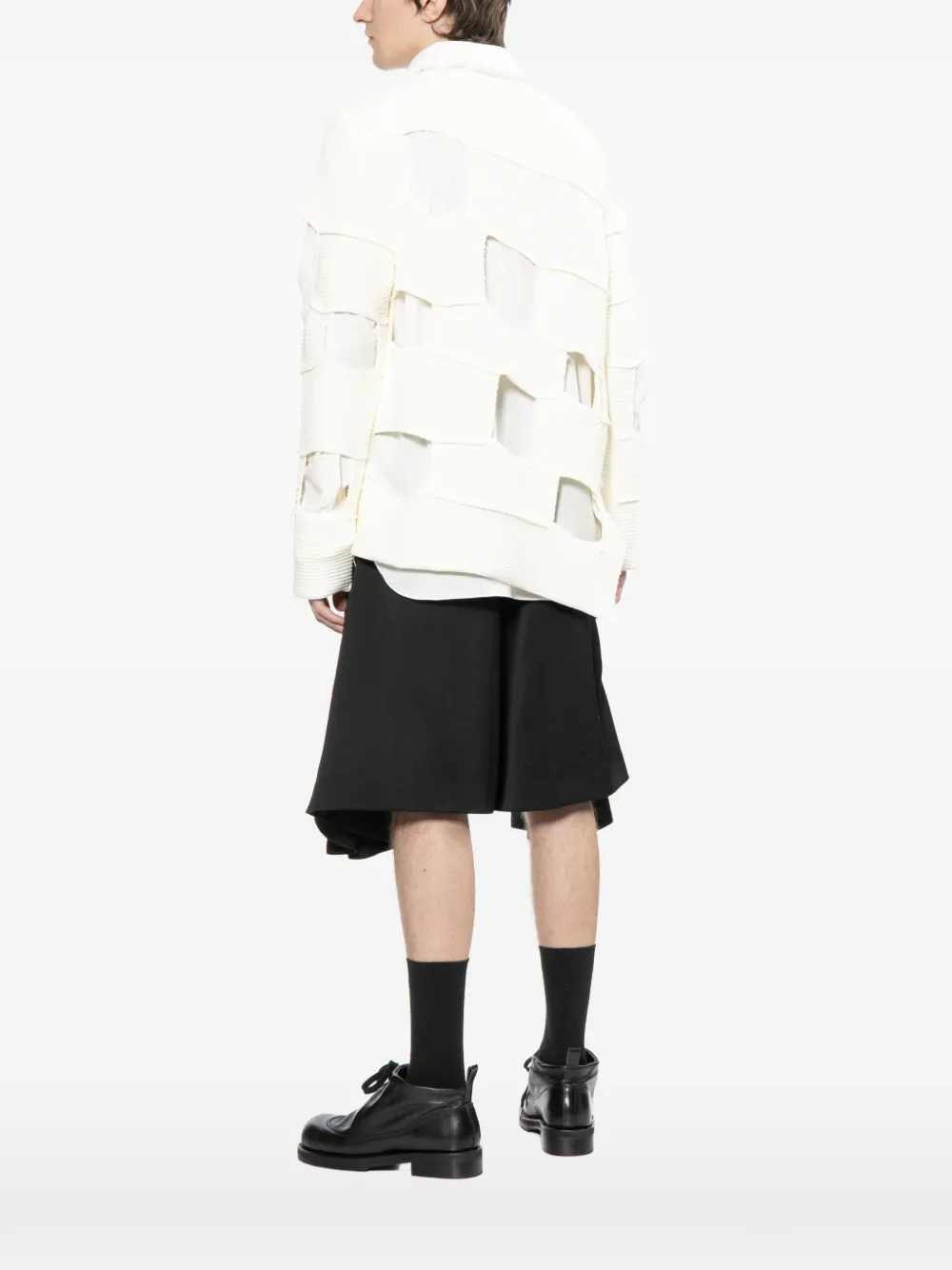 Comme des Garçons Homme Plus Trui met uitgesneden details Beige