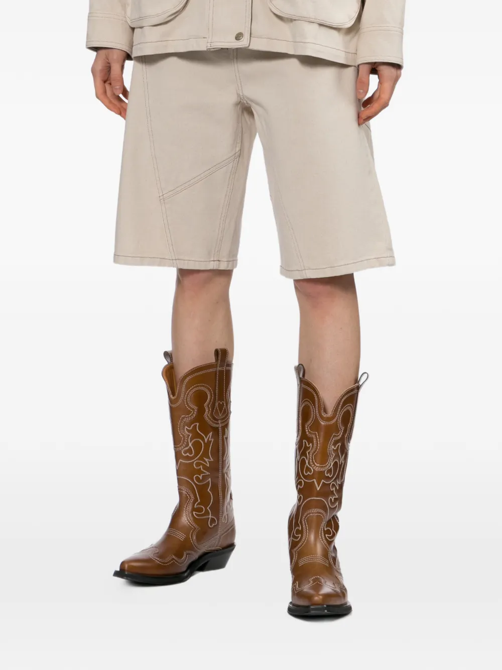  Halfboy Denim Shorts - Neutrals 