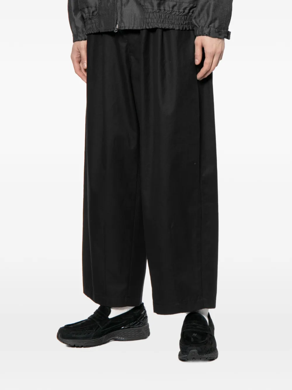 Comme des Garçons Homme Broek met wijde pijpen Zwart