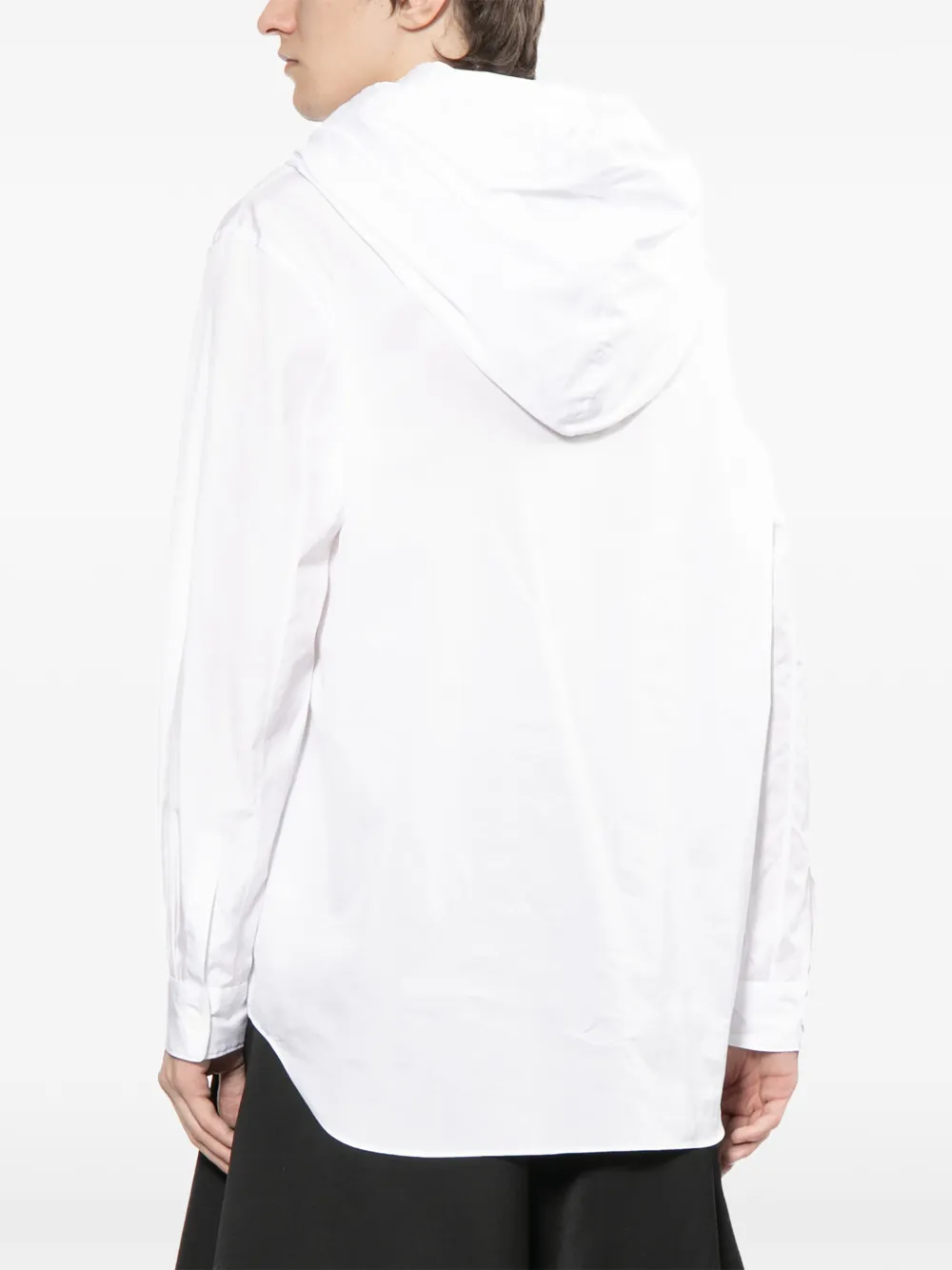 Comme des Garçons Homme Plus Overhemd met capuchon Wit