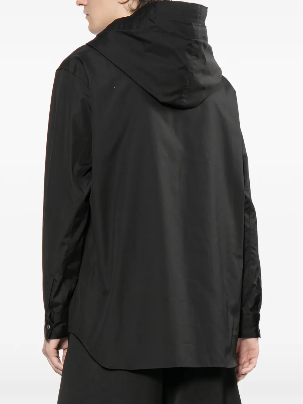 Comme des Garçons Homme Plus Katoenen hoodie Zwart