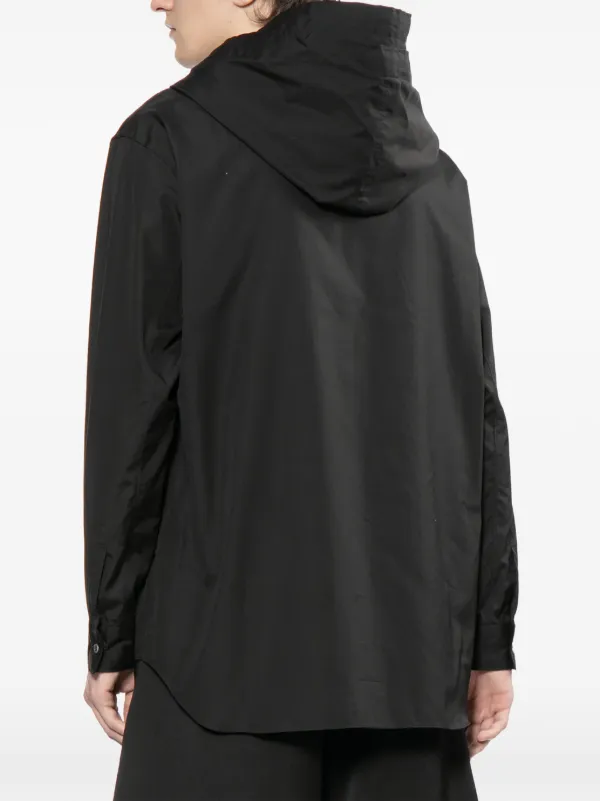 Comme Des Garçons Homme Plus Cotton Hoodie | Black | FARFETCH