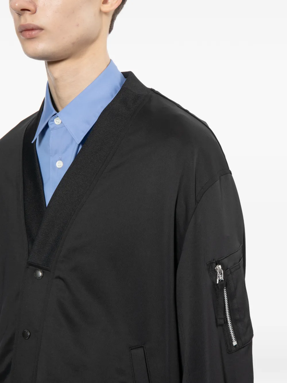 Comme des Garçons Homme Jack met V-hals Zwart