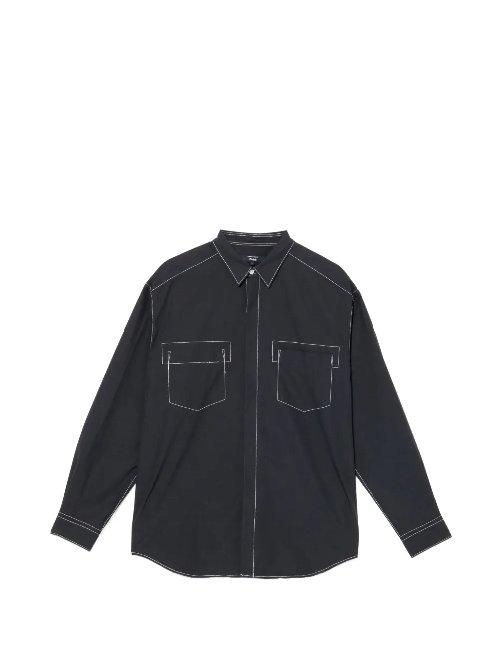 Comme des Garçons Homme Camicia con cuciture - Blu
