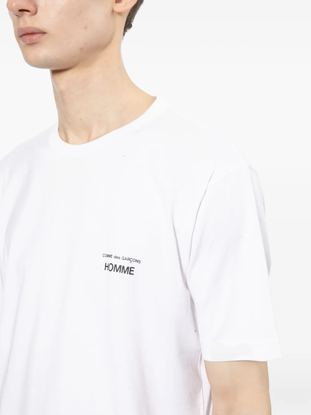 Comme des Garçons Homme T-shirt met logo Wit