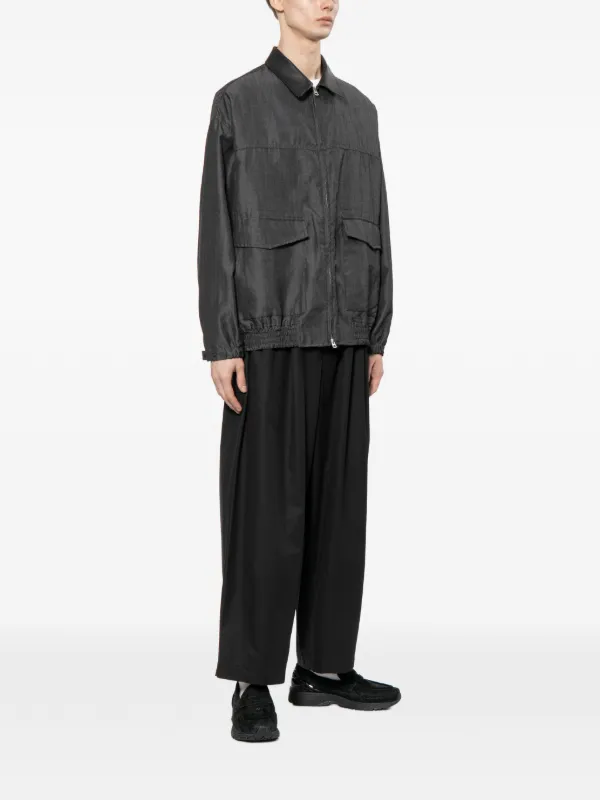 Comme Des Garçons Homme leather-collar Jacket | Black | FARFETCH CA