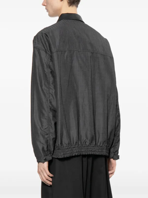 Comme Des Garçons Homme leather-collar Jacket | Black | FARFETCH CA