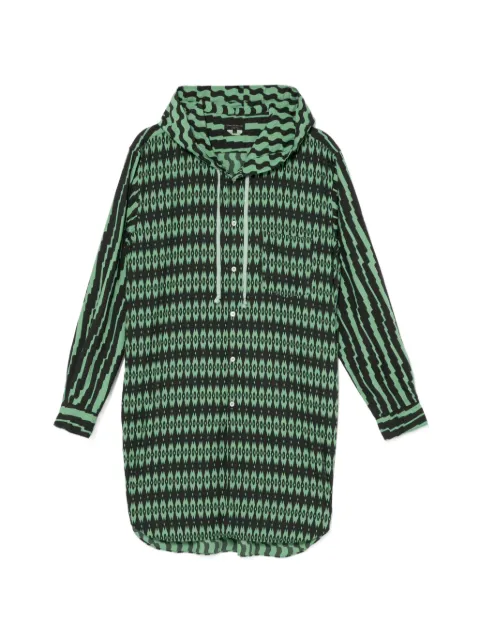 Comme des Garçons Homme Plus geometric-print hooded shirt
