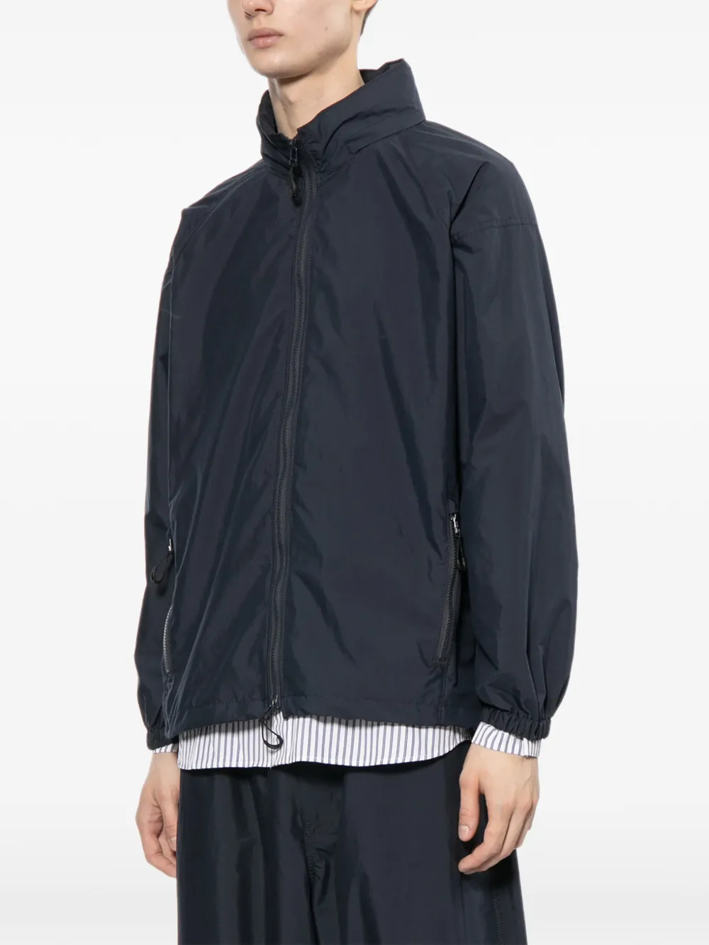 Comme des Garçons Homme Jack met capuchon en rits Blauw