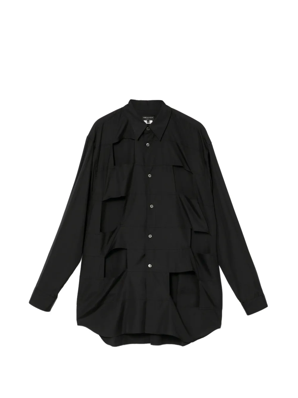 Comme des Garçons Homme Plus Camicia con dettaglio cut-out - Nero