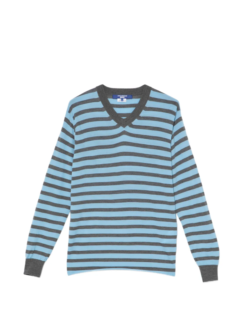 Junya Watanabe MAN T-shirt a righe - Blu