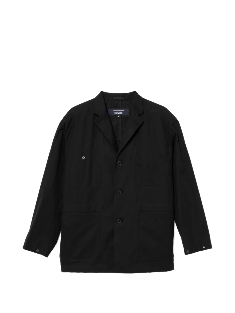 Comme des Garçons Homme washed shirt jacket – Black