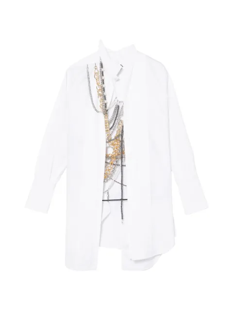 Junya Watanabe MAN chain-embellished shirt