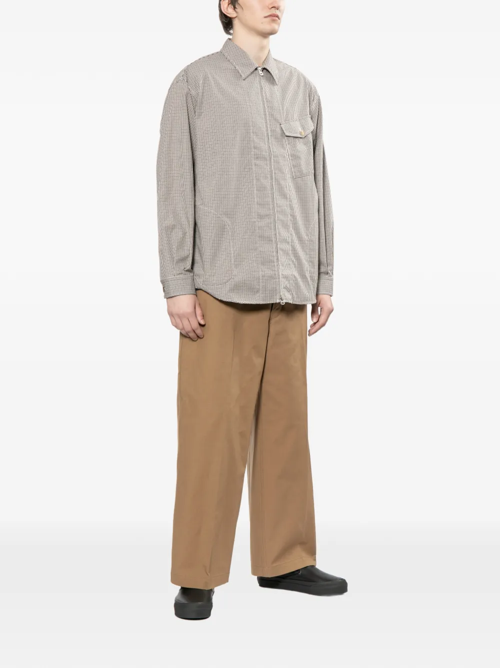  Comme Des Garçons Homme Checked Jacket - Brown 