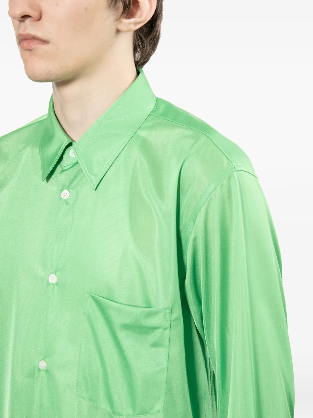 Comme des Garçons Homme Plus Overhemd met lange mouwen Groen