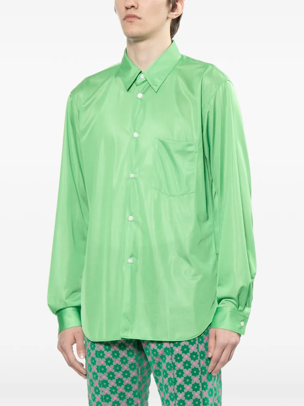 Comme des Garçons Homme Plus Overhemd met lange mouwen Groen