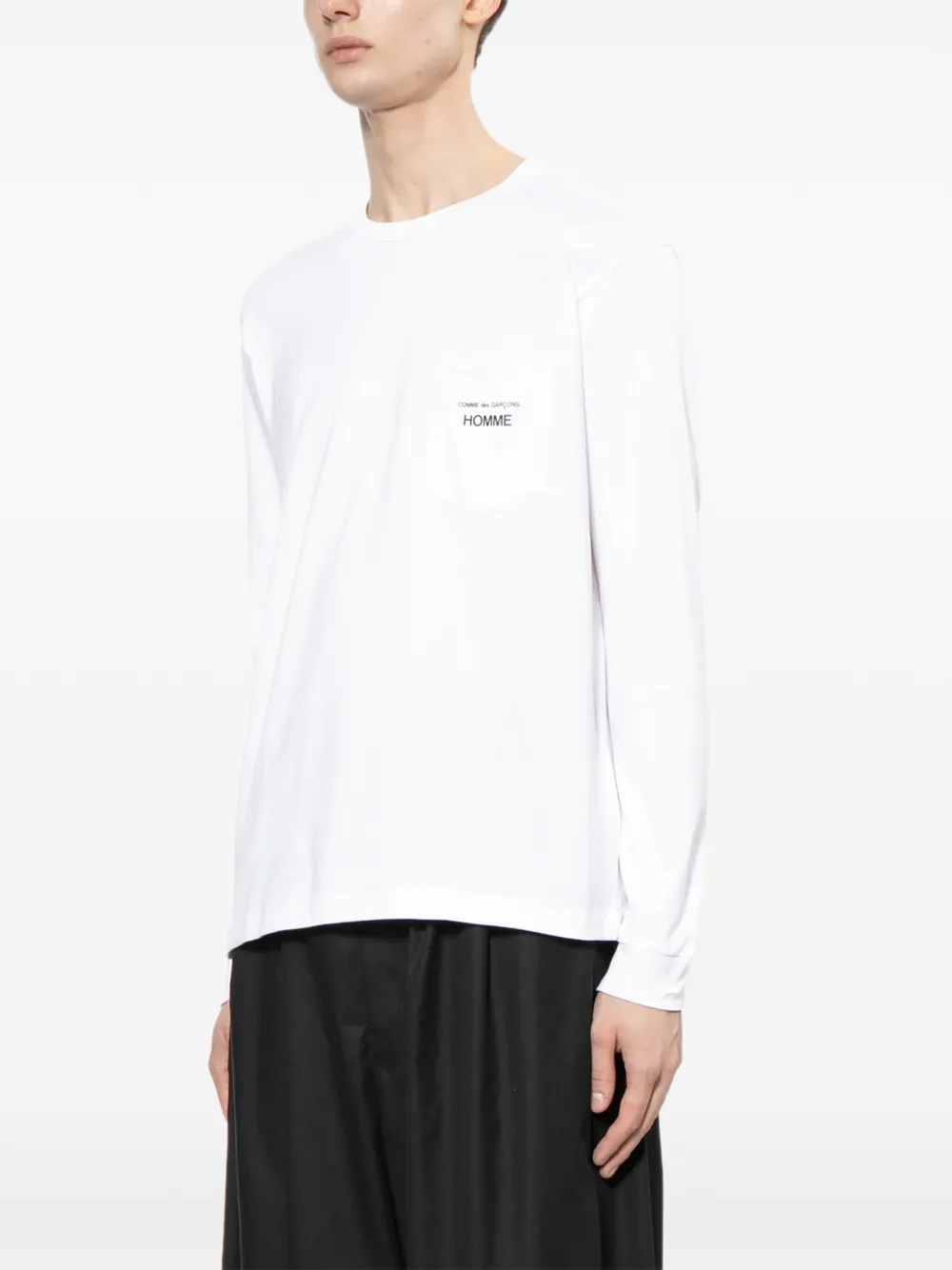 Comme des Garçons Homme T-shirt met logoprint Wit