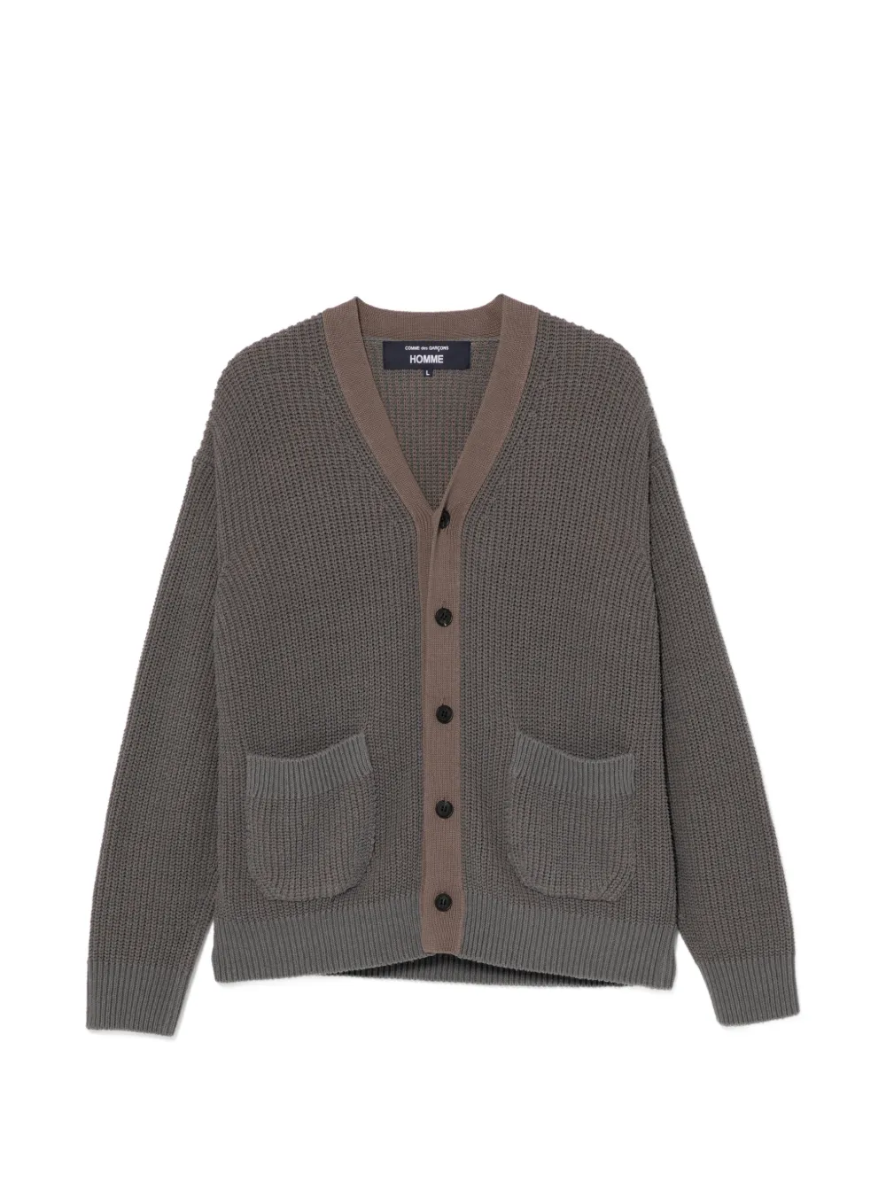 Comme des Garçons Homme Cardigan chunky - Grigio