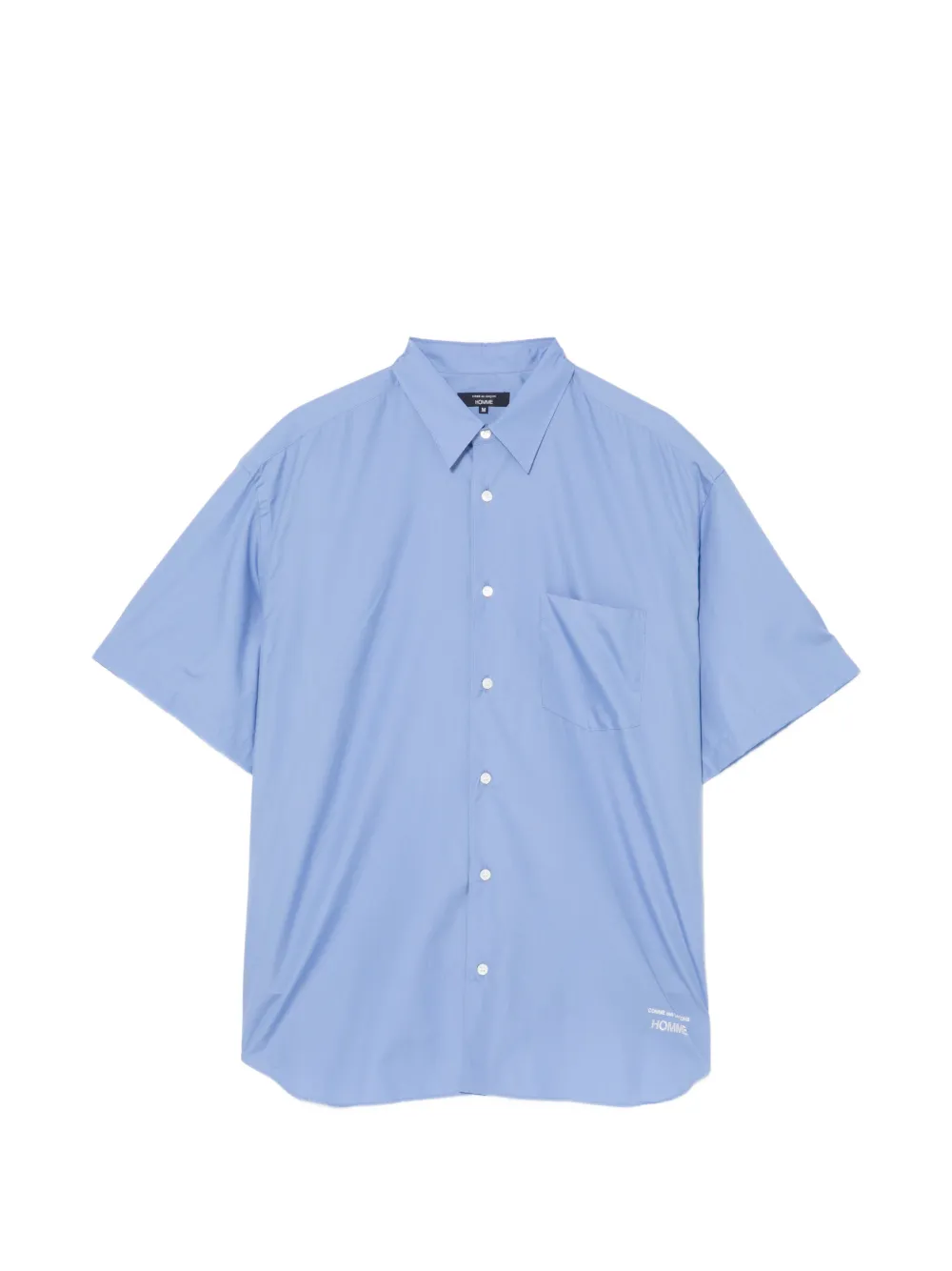 Comme des Garçons Homme Camicia con logo ricamato - Blu