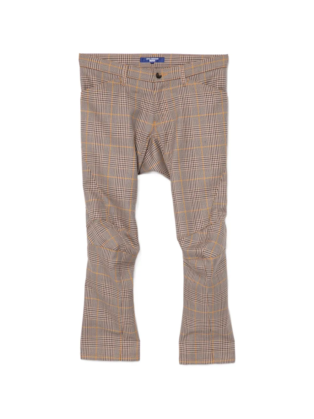 Junya Watanabe MAN Pantaloni a quadri - Marrone