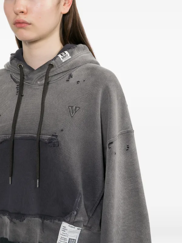 Maison MIHARA YASUHIRO Sun Faded Like Hoodie | Grey | FARFETCH