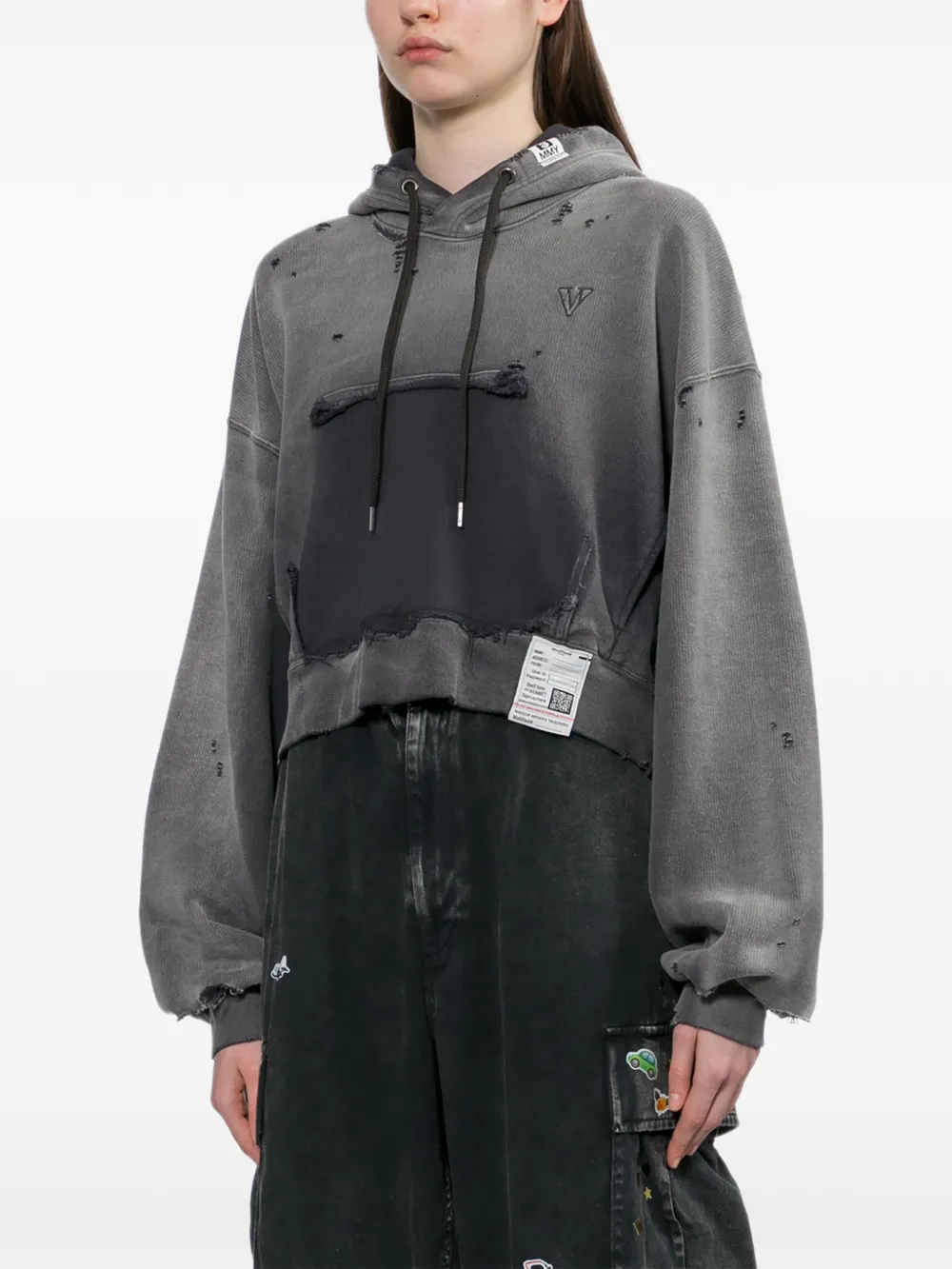  Maison Mihara Yasuhiro Sun Faded Like Hoodie - Grey 