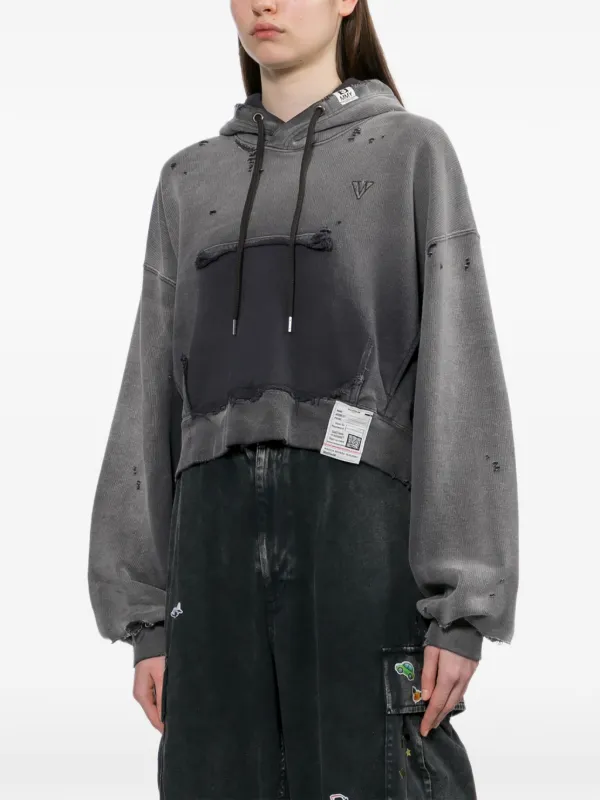 Maison MIHARA YASUHIRO Sun Faded Like Hoodie | Grey | FARFETCH