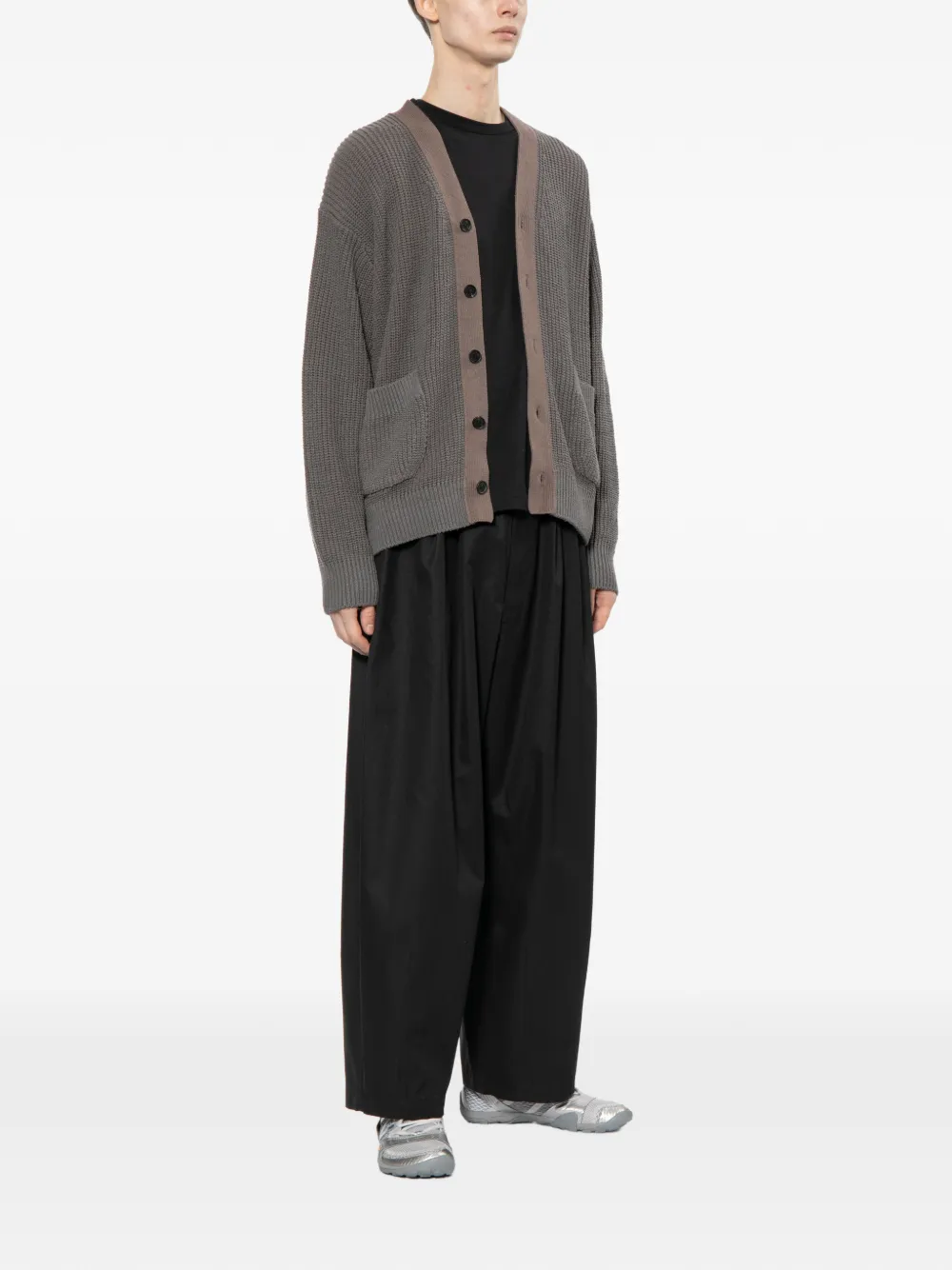 Comme des Garçons Homme T-shirt met borstzak Zwart