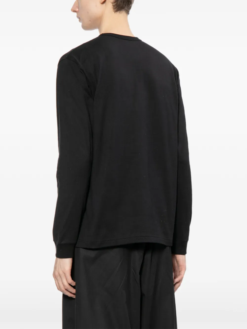 Comme des Garçons Homme T-shirt met borstzak Zwart