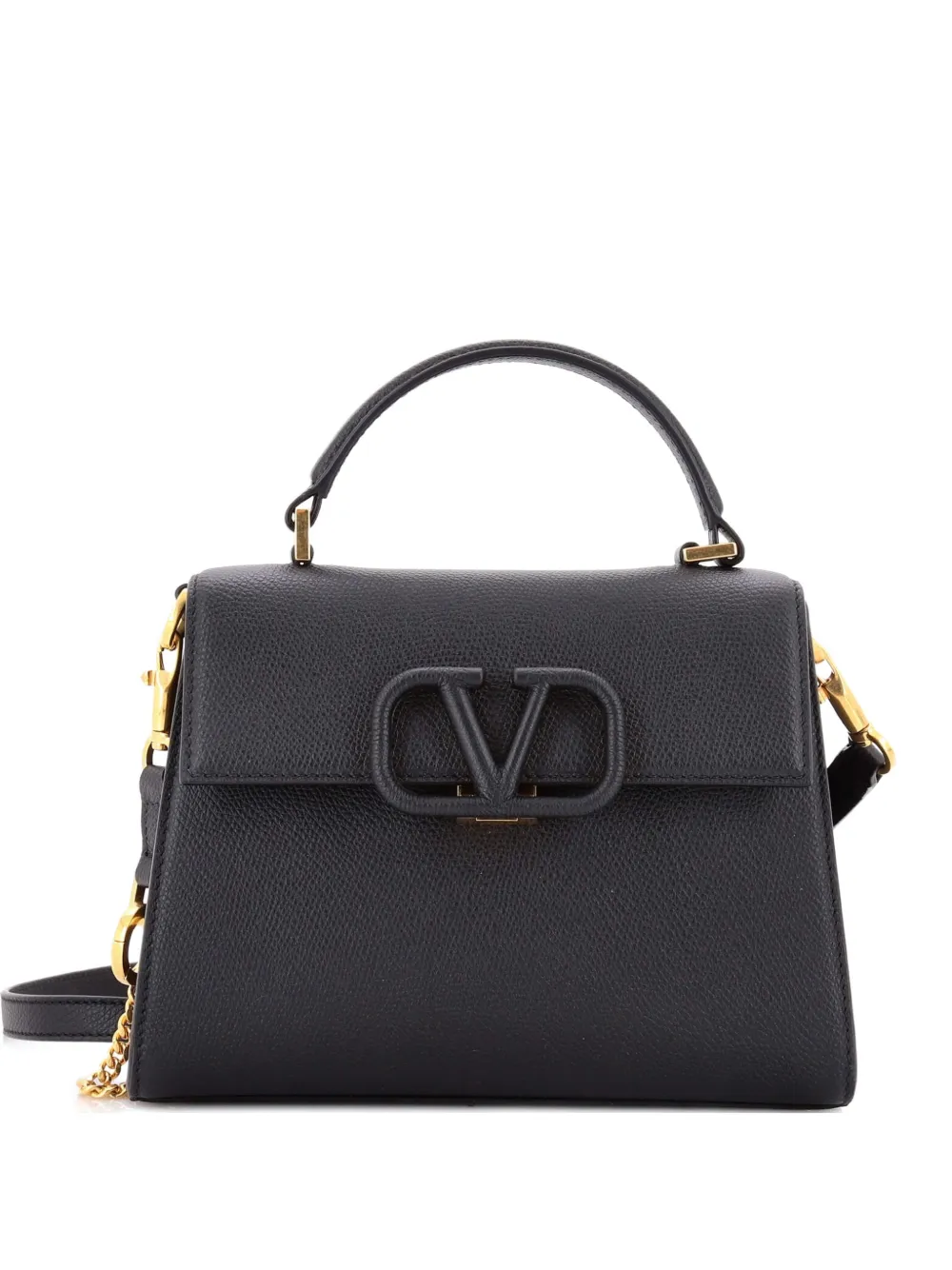 Valentino Garavani Pre-Owned VSling Top Handle Bag Leather Small shoulder bag - Nero