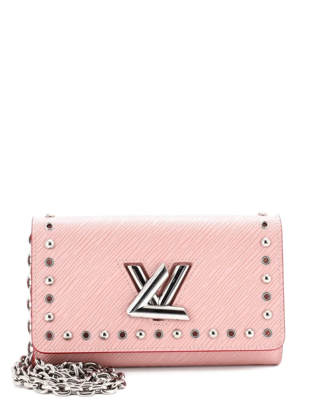 Louis Vuitton Pre-Owned Twist Chain Wallet Studded Epi Leather clutch bag - Rosa