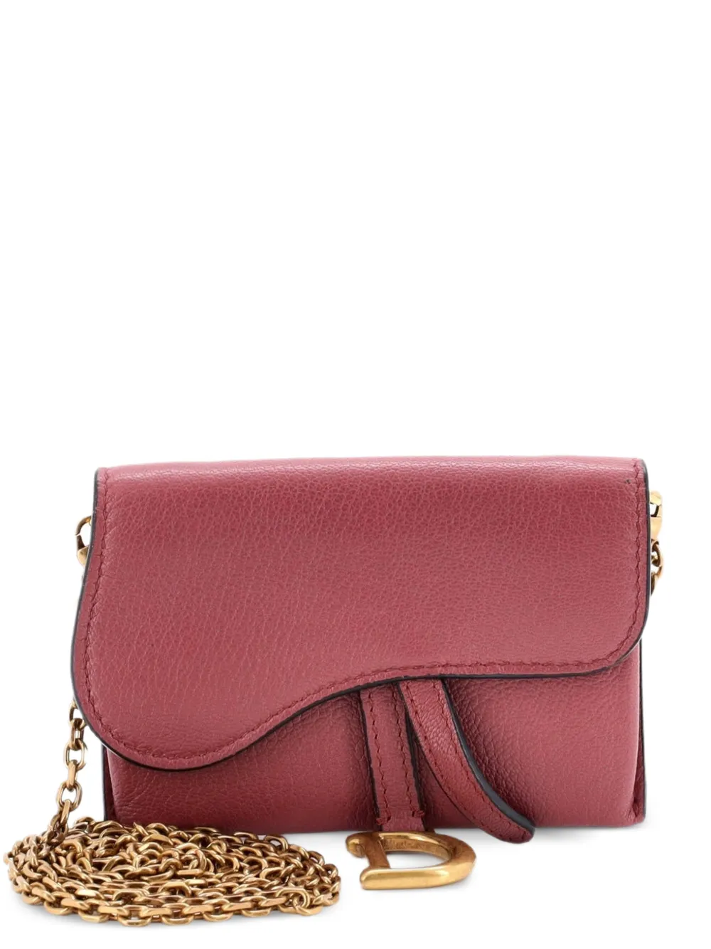 Christian Dior Pre-Owned Saddle Nano Pouch Leather belt bag - Rosa