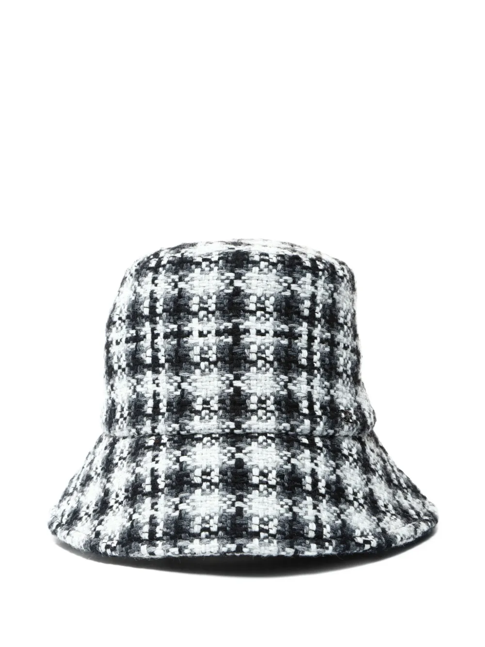 CHANEL Pre-Owned 2015-2025s tweed bucket hat - Grigio