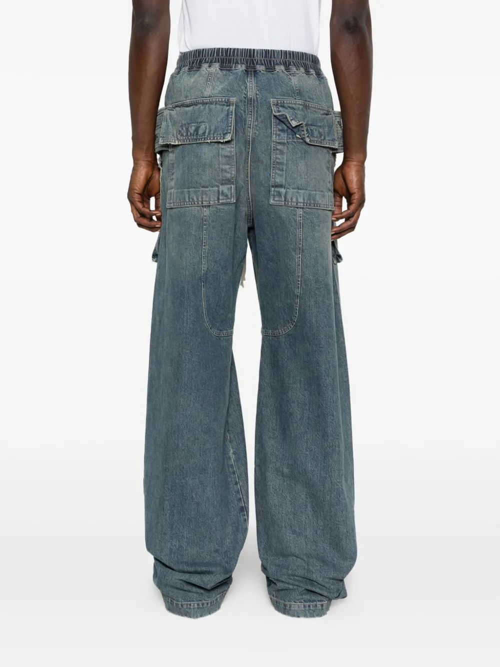 Rick Owens DRKSHDW Broek met trekkoord Blauw
