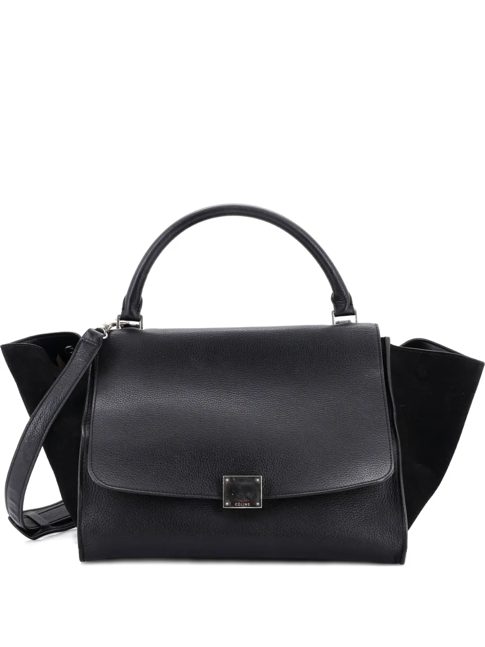 Celine Pre-Owned Trapeze Bag Leather Medium satchel - Nero