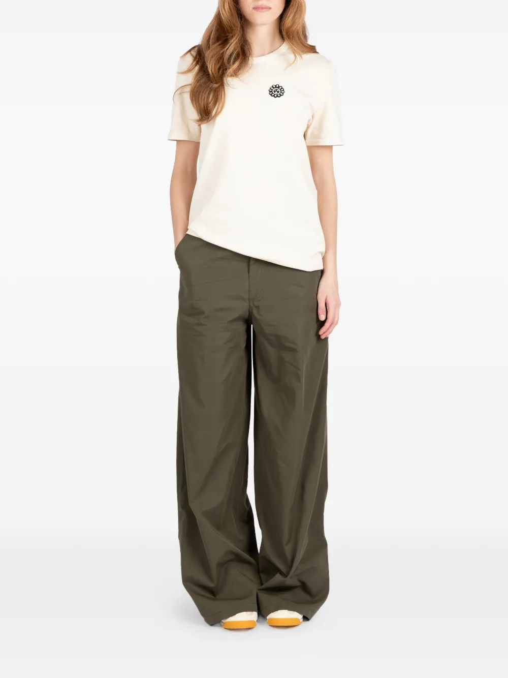Société Anonyme Sunny T-shirt met patch Wit