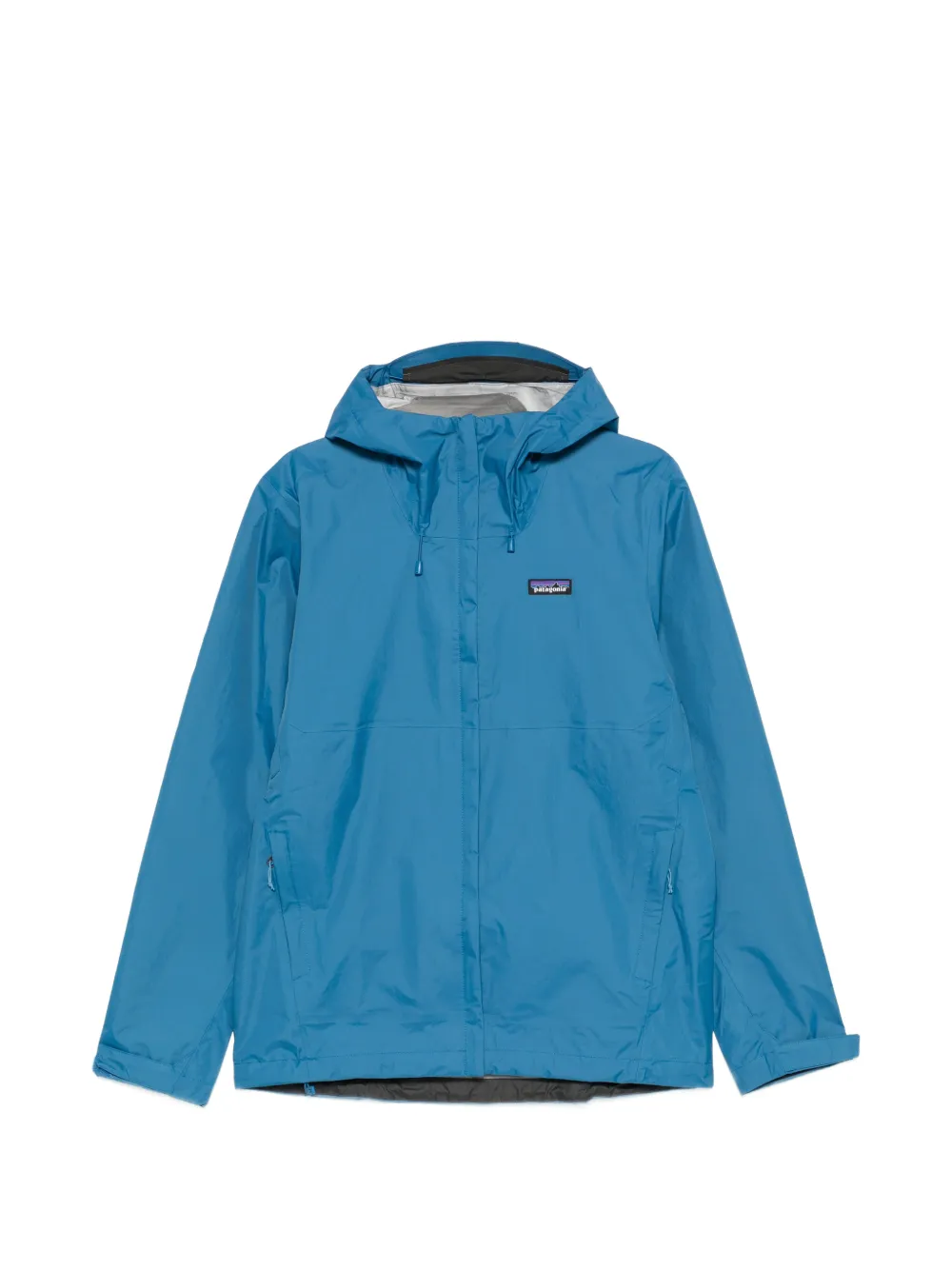 Patagonia logo-patch hooded jacket - Blu