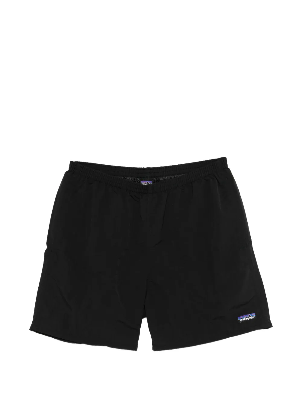 Patagonia logo patch shorts - Schwarz