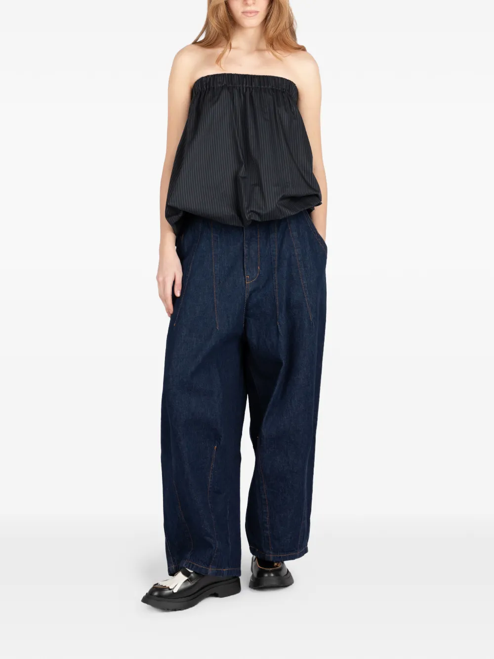  Société Anonyme Contrast-stitch Jeans - Blue 