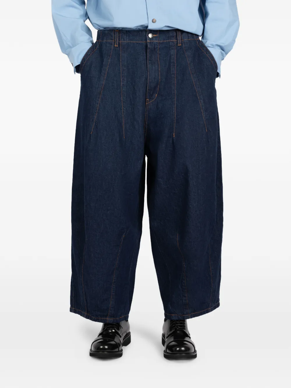 Société Anonyme contrast-stitch jeans - Blu