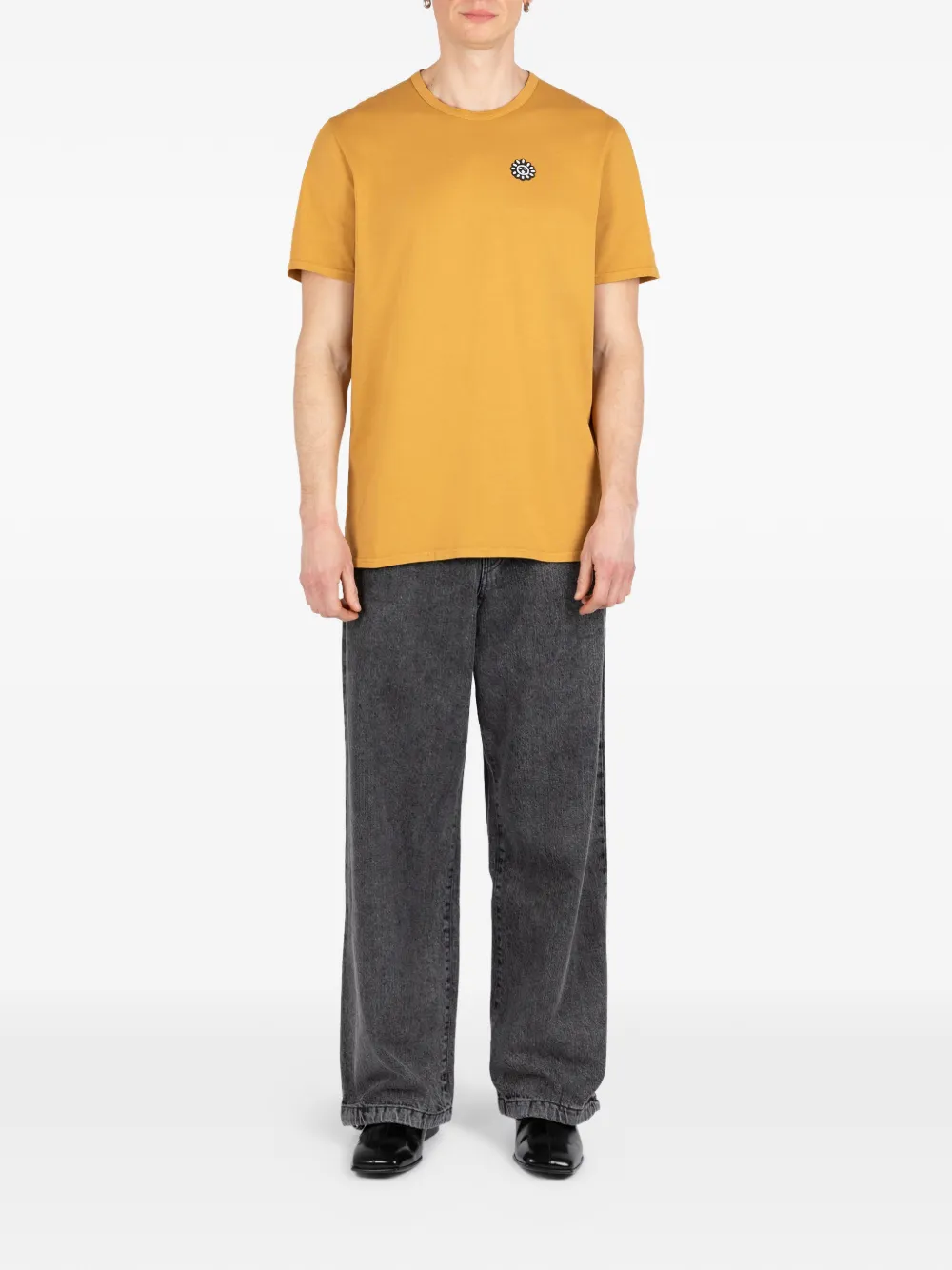 Société Anonyme Sunny T-shirt met korte mouwen en patch Geel