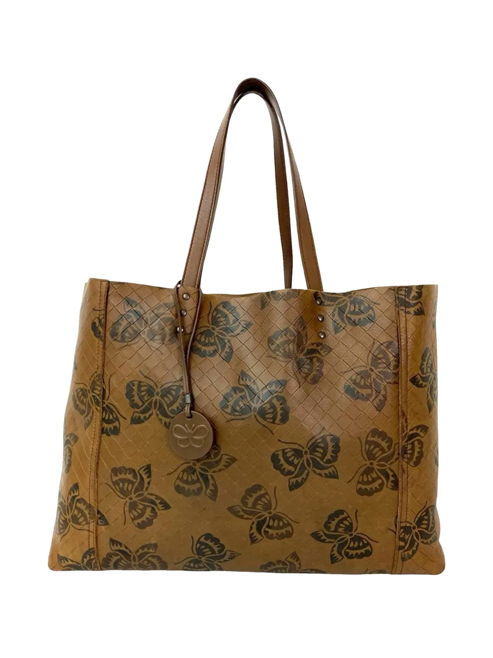 Bottega Veneta Pre-Owned 2012-2025 Nappa Intrecciomirage Butterfly tote bag - Marrone