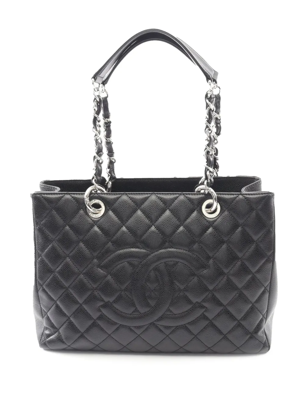 CHANEL Pre-Owned 2010-2011 Caviar Grand Shopping tote bag - Black
